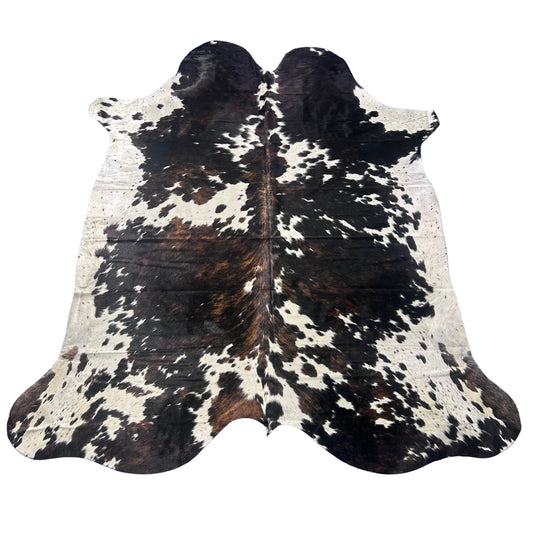 Tricolor Cowhide Rug (45.75 sq ft) Size: 8x7 feet Colombia-34