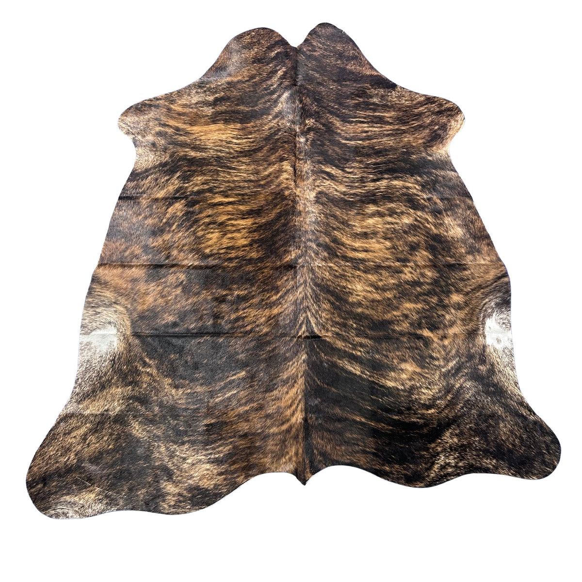 Brindle Cowhide Rug (32.5 sq ft) Size: 7x6 feet Colombia-56