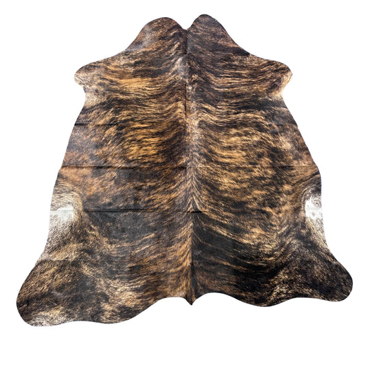 Brindle Cowhide Rug (32.5 sq ft) Size: 7x6 feet Colombia-56
