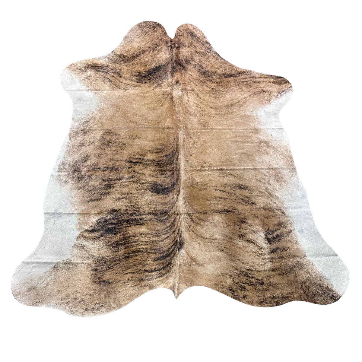 Medium to Light Beige Brindle Cowhide Rug (34 sq ft) Size: 7x6 feet Colombia-62