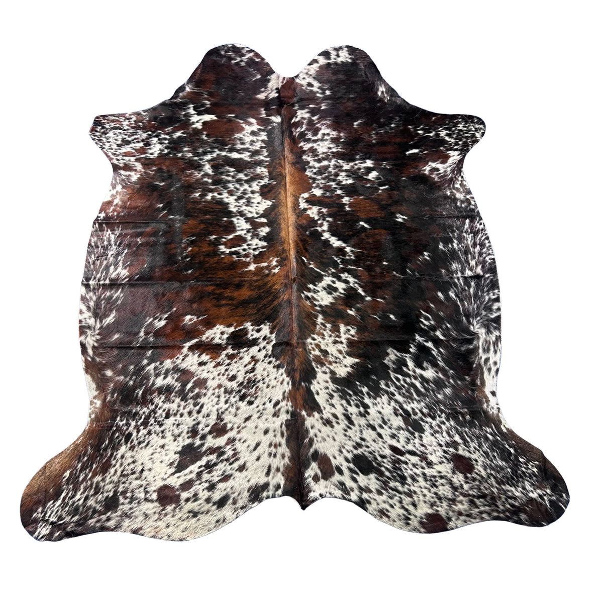 Tricolor Brindle Cowhide Rug (38.25 sq ft) Size: 7.5x6.2 feet Colombia-64