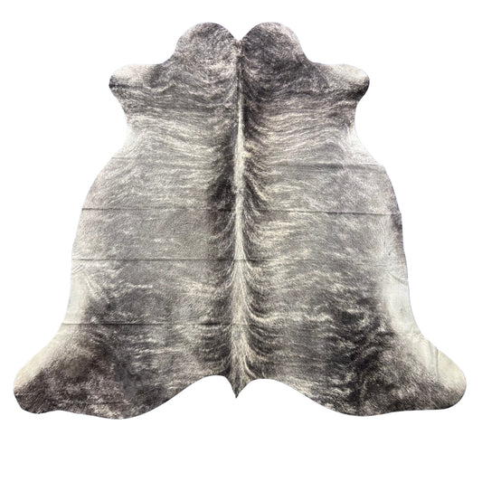 Grey Brindle Cowhide Rug (38 sq ft) Size: 7.5x6.5 feet Colombia-65