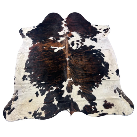 Tricolor Cowhide Rug (47 sq ft) Size: 7x6.7 feet Colombia-66