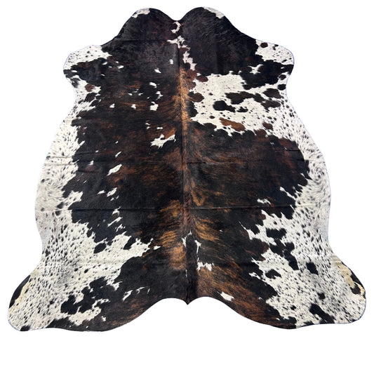 HUGE Tricolor Cowhide Rug (50 sq ft) Size: 8x7 feet Colombia-79