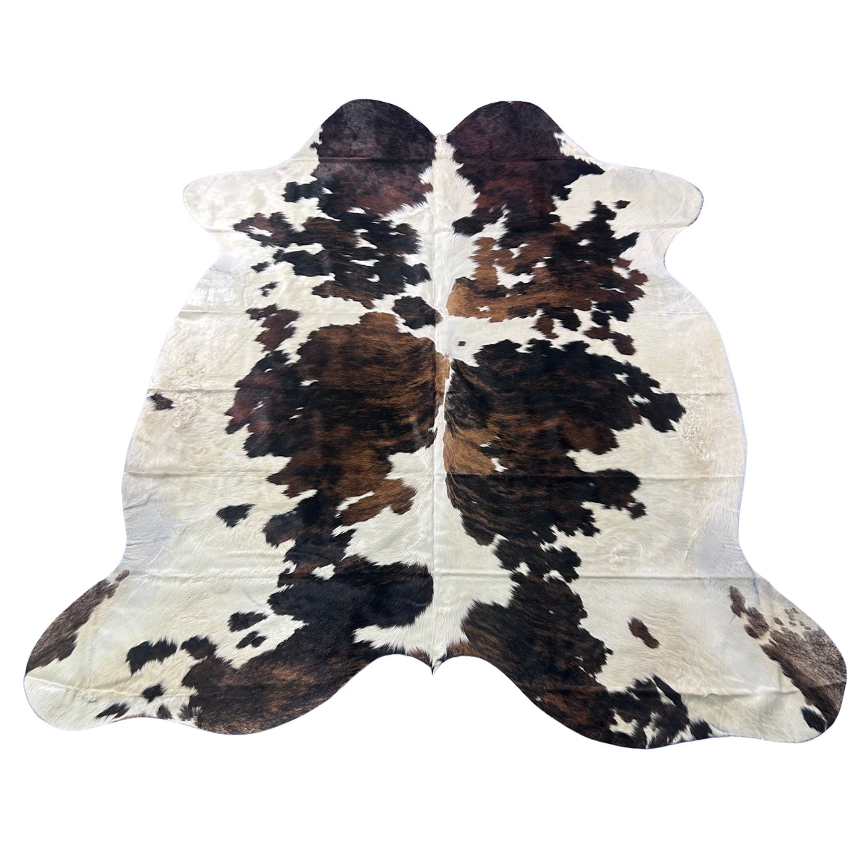 Tricolor Cowhide Rug (39.75 sq ft) Size: 7x7 feet Colombia-85A