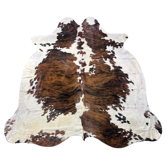 Tricolor Cowhide Rug (44.75 sq ft) Size: 8x7 feet Colombia-88