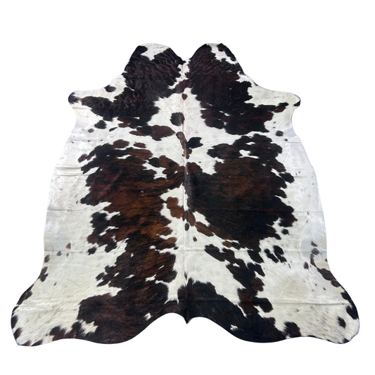 Tricolor Cowhide Rug (44.25 sq ft) Size: 8x6.7 feet Colombia-89