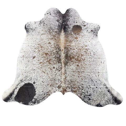 Salt & Pepper Tricolor Cowhide Rug (36 sq ft) Size: 7x6.7 feet Colombia-17