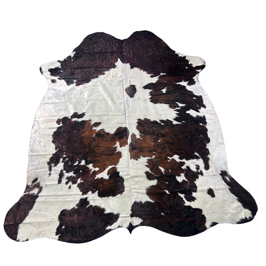 Tricolor Cowhide Rug (50 sq ft) Size: 8.2x7.2 feet Colombia-17A