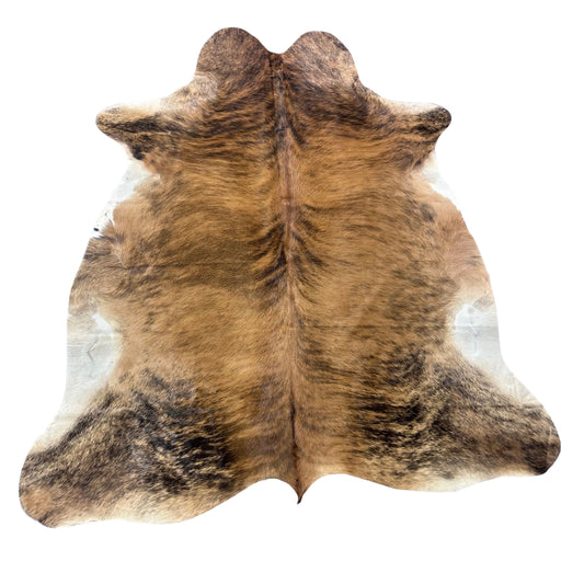 Medium Brindle Cowhide Rug (31 sq ft) Size: 6.5x5.5 feet Colombia-229