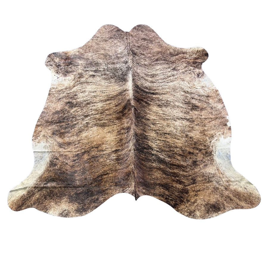 Brindle Cowhide Rug (38 sq ft) Size: 7x6.7 feet Colombia-23