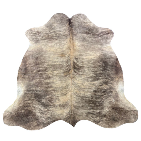 Beige Brindle Cowhide Rug (30.50 sq ft) Size: 6x6 feet Colombia-232A
