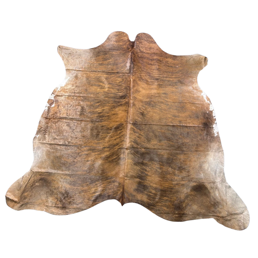 Beautiful Brown Brindle Cowhide Rug (46 sq ft) Size: 7.2x7.5 feet Colombia-25