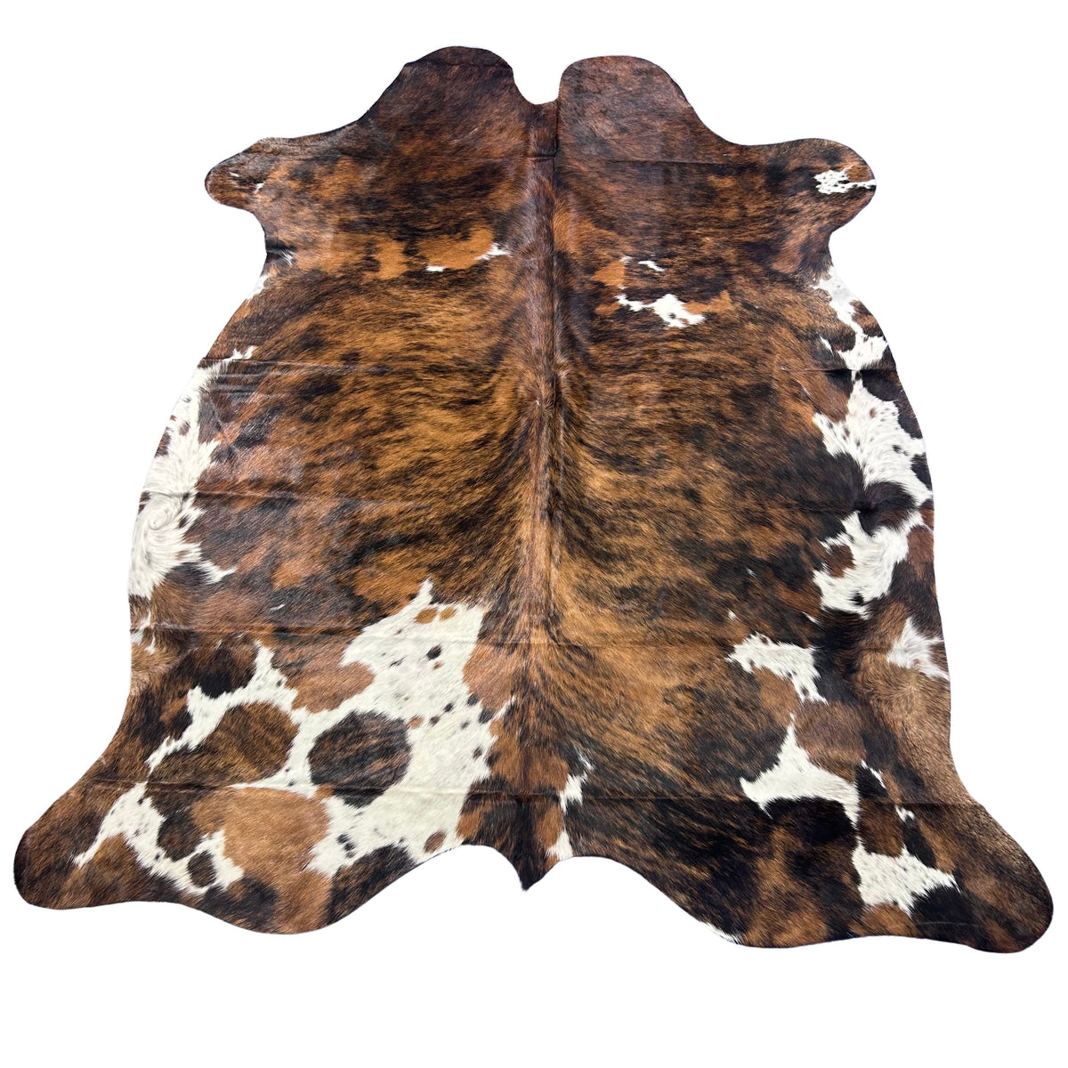 Tricolor Cowhide Rug Size: 7.7x6.5 feet Colombia-262