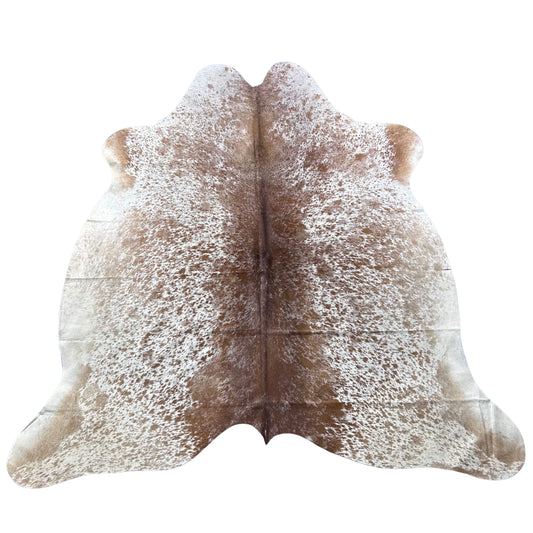 Salt & Pepper Brown and White  Cowhide Rug (40 sq ft) Size: 7x6.7 feet Colombia-4