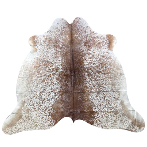Salt & Pepper Brown and White  Cowhide Rug (40 sq ft) Size: 7x6.7 feet Colombia-4
