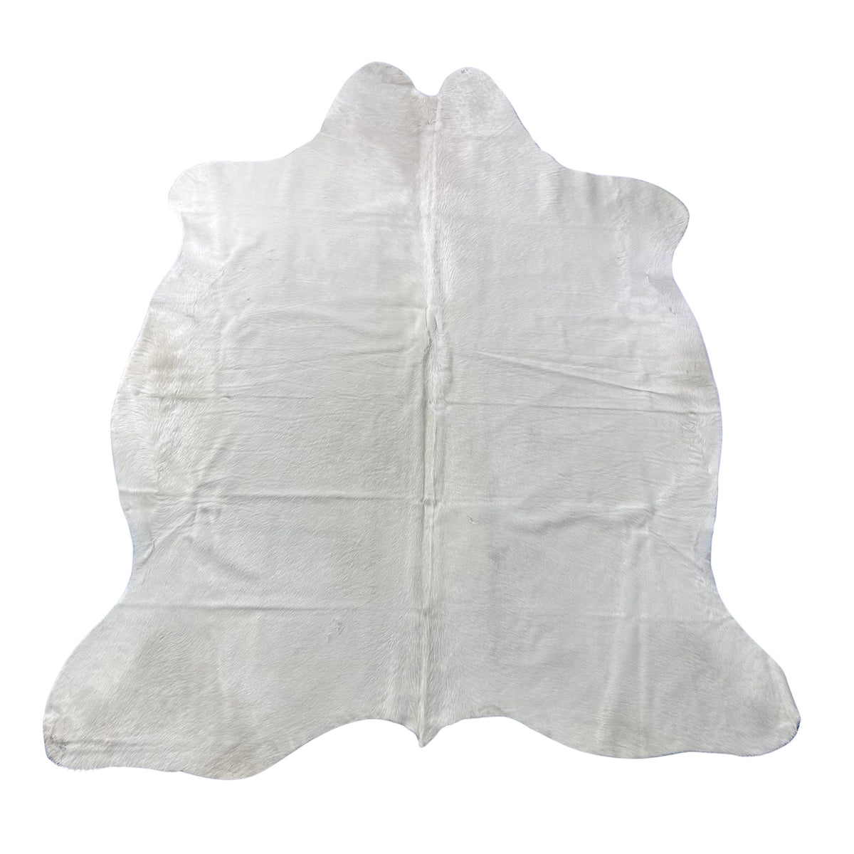 Solid White Cowhide Rug (patch/ 37 sq ft) Size: 7x6 feet Colombia-7