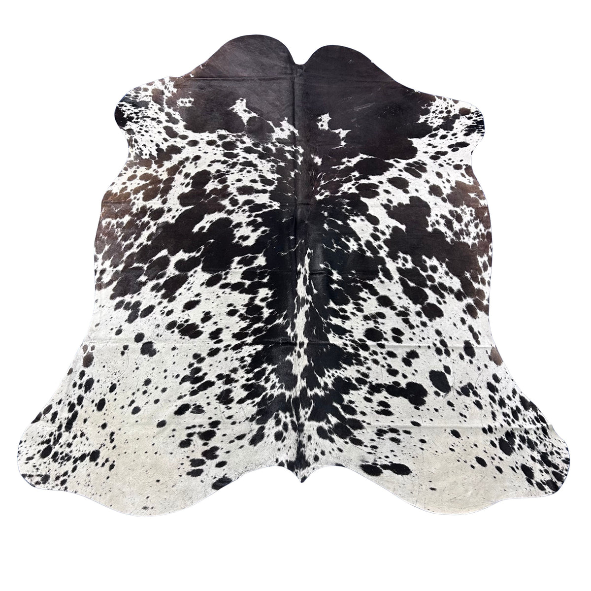 Salt & Pepper Dark Chocolate and White Cowhide Rug (35.75 sq ft) Size: 7x6 feet Colombia-8