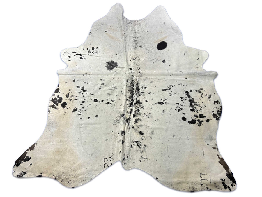 Spotted Dark Chocolate Brown Cowhide Rug Size: 8 ft x 7 ft D-049