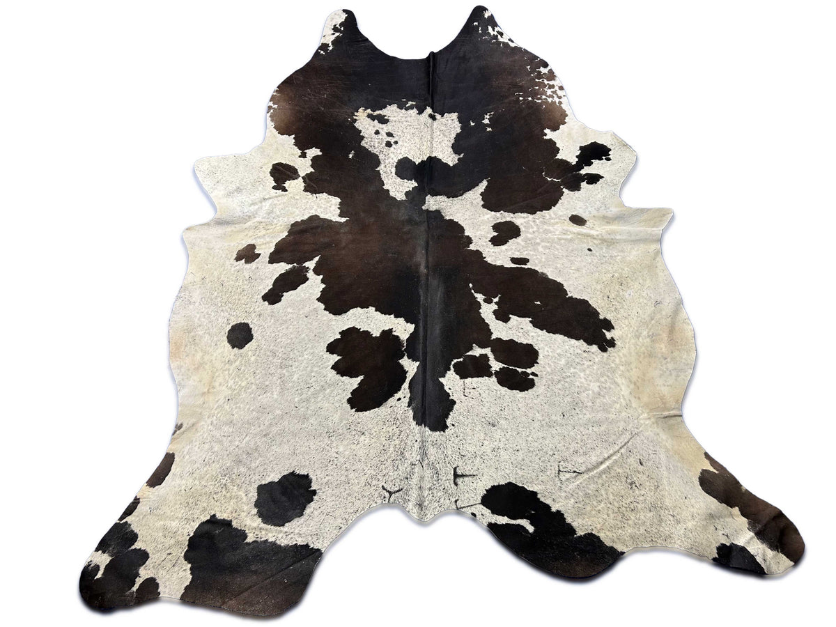 Spotted Chocolate & White Cowhide Rug Size: 8.7x7.2 feet D-052
