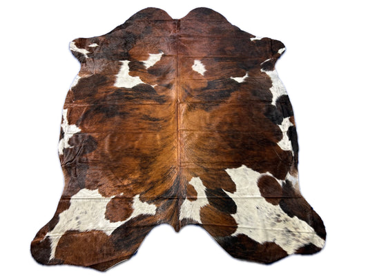 Tricolor Cowhide Rug Size: 8x6.2 feet D-157