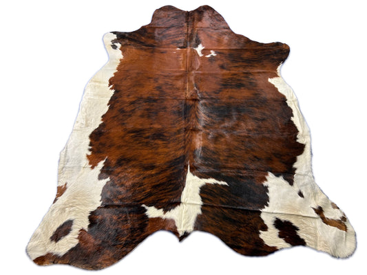 Tricolor Cowhide Rug Size: 8x6.7 feet D-158