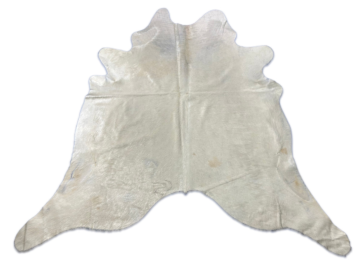 Natural Ivory Cowhide Rug (1 patch) Size: 7.2x7 feet D-163