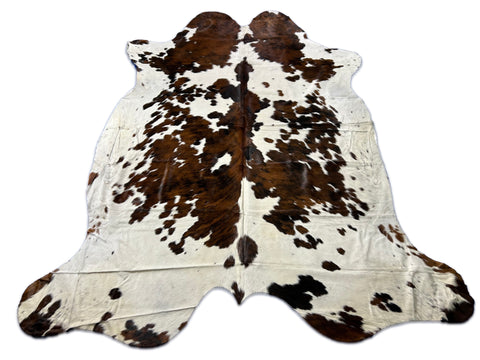 Tricolor Cowhide Rug Size: 8x7.2 feet D-223