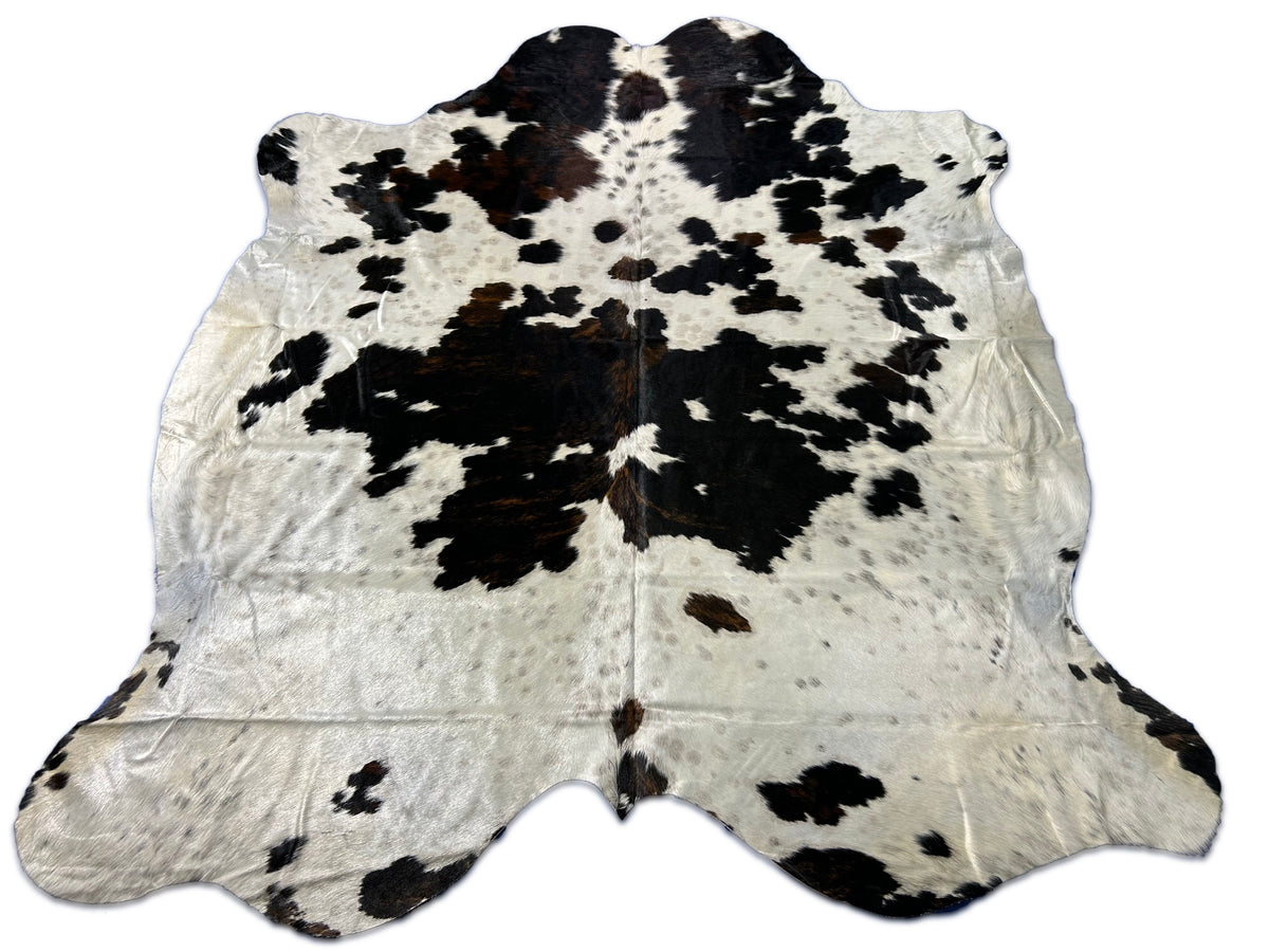 Tricolor Cowhide Rug Size: 7.7x7 feet D-225