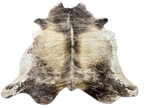 Gorgeous Light Brindle Cowhide Rug (patches) Size: 7.2x7 feet D-259