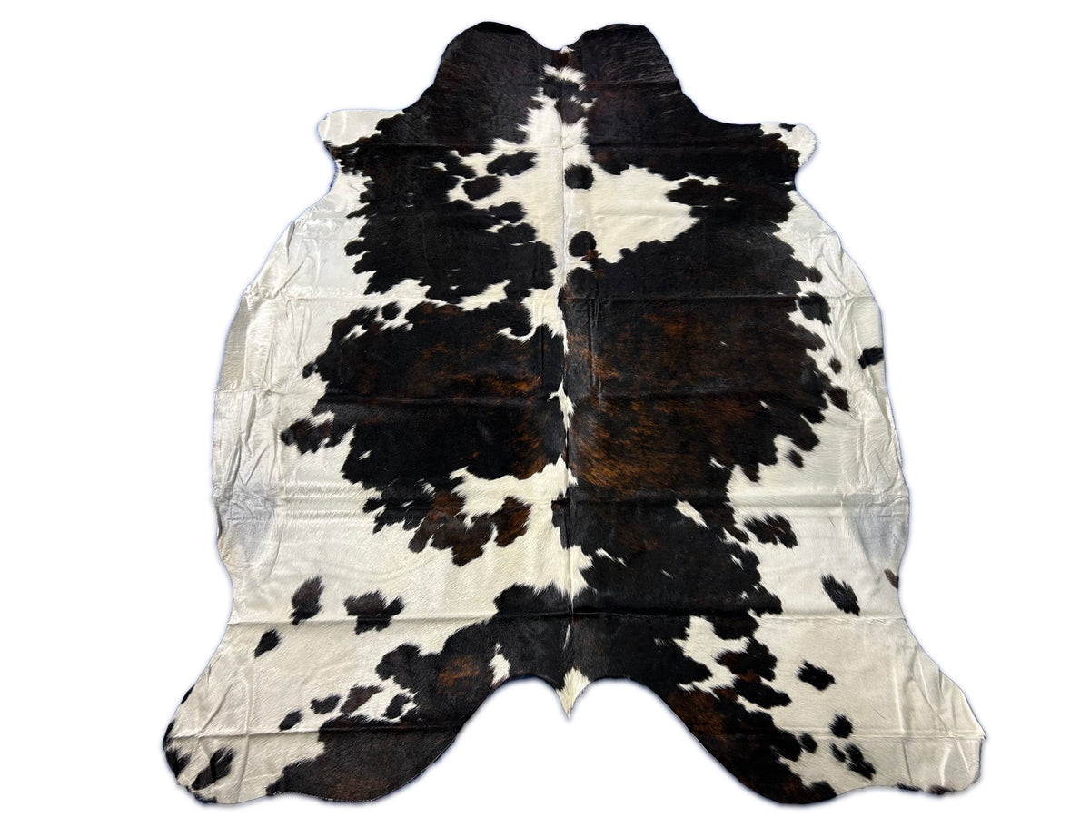 Big Tricolor Cowhide Rug Size: 8x6 feet D-315