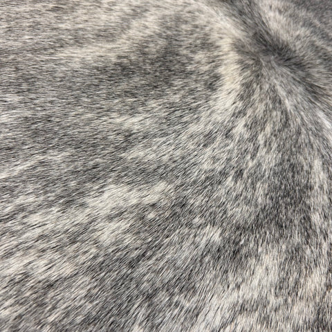 Grey Brindle Cowhide Rug Size: 7.2x6 feet D-466