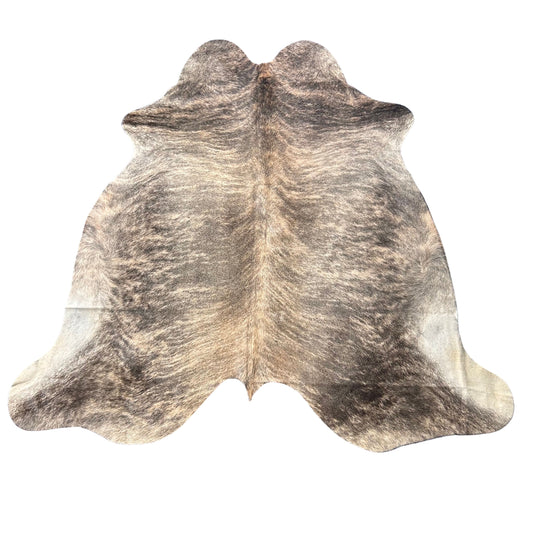 Light Brindle Cowhide Rug Size: 6.7x6.2 feet D-467