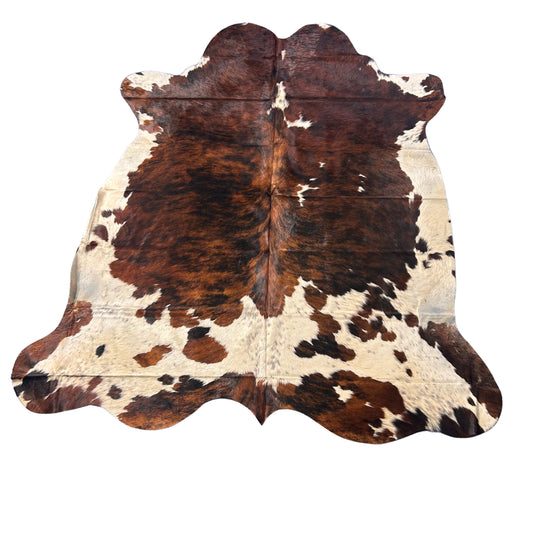 Tricolor Cowhide Rug Size: 7x6.7 feet D-493