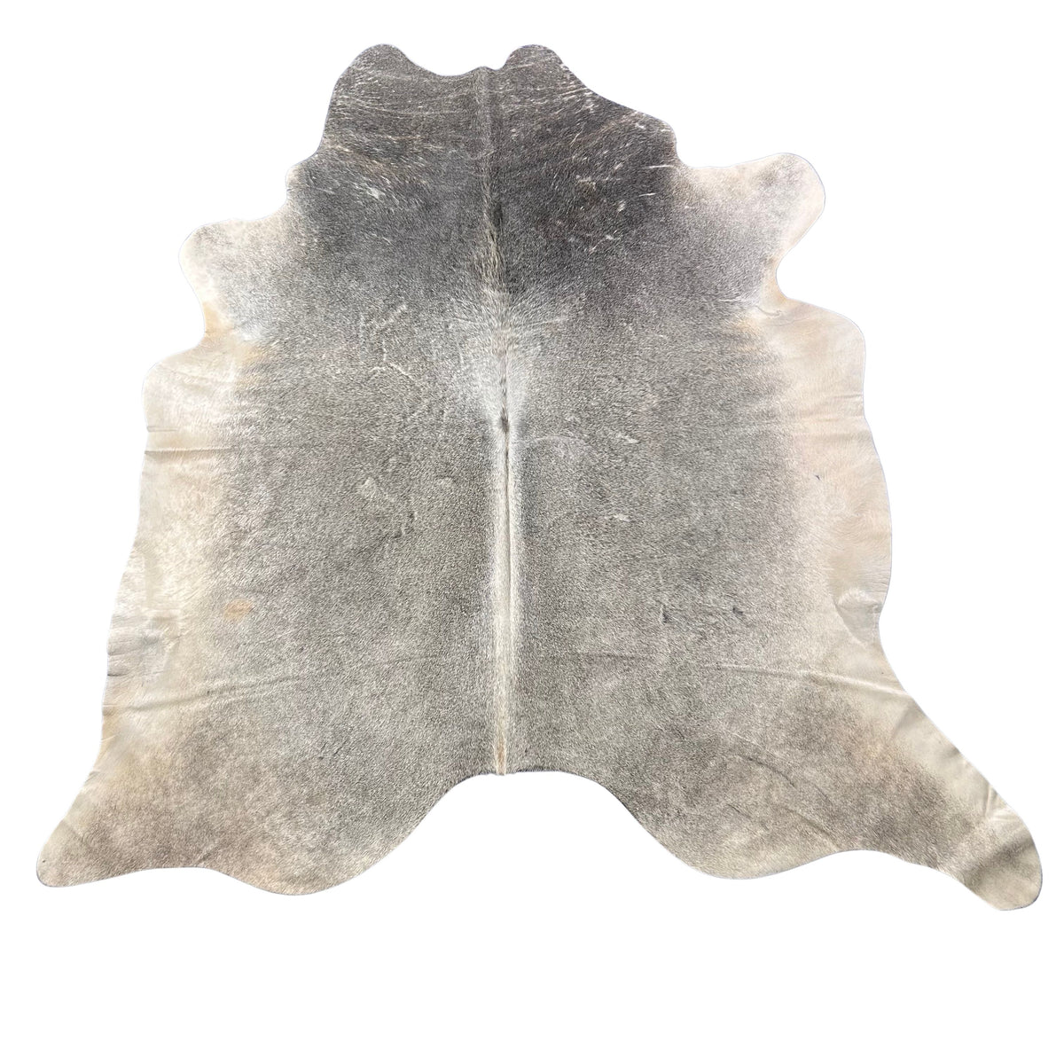 Natural Grey Cowhide Rug (some natural scratches) Size: 7.2x7 feet D-511