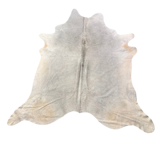 Natural Grey Cowhide Rug (light tone) Size: 7x7 feet D-513