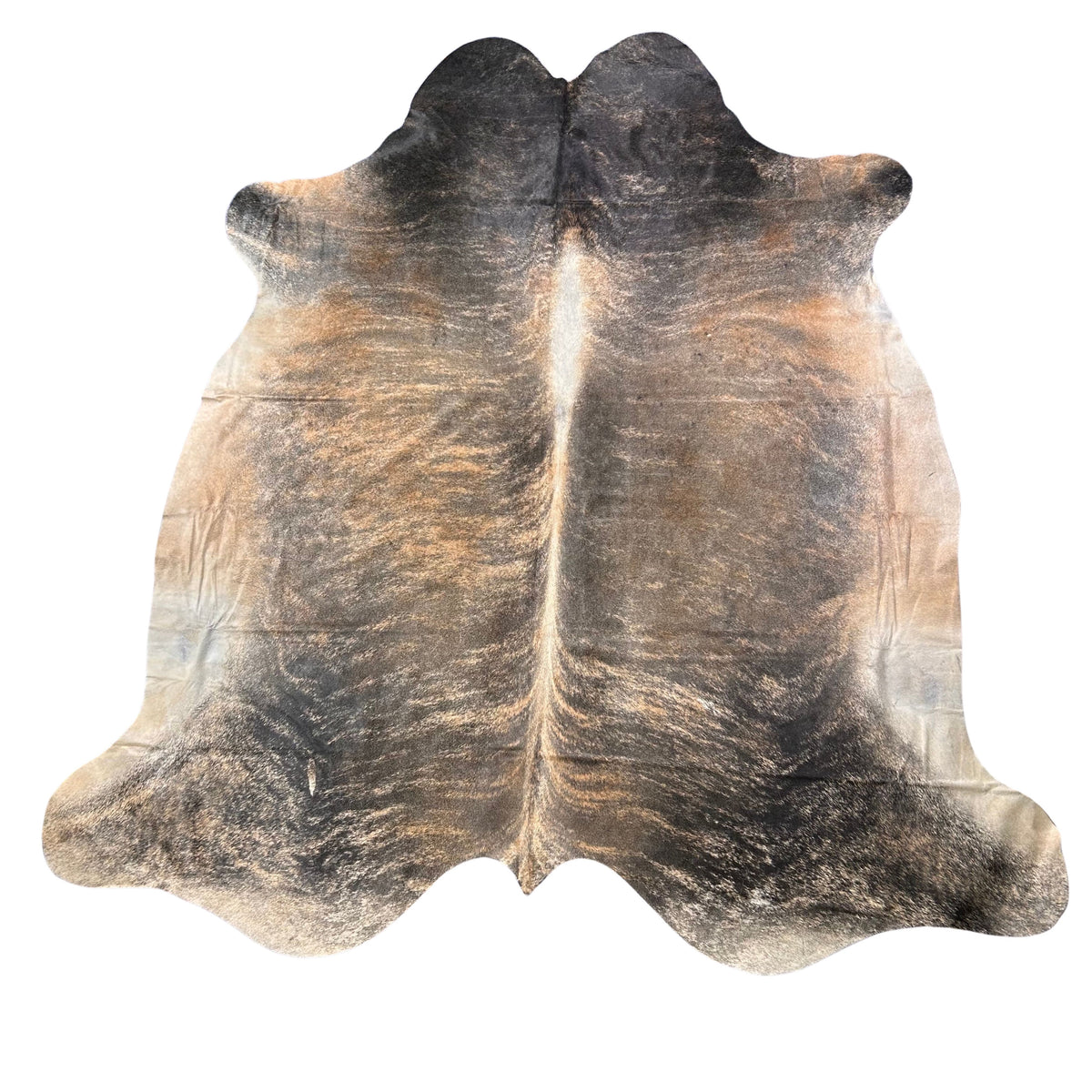 Huge Brindle Cowhide Rug (giant size!) Size: 9x8 feet D-533