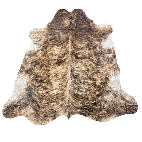 Medium Brindle Cowhide Rug Size: 8x7 feet D-534