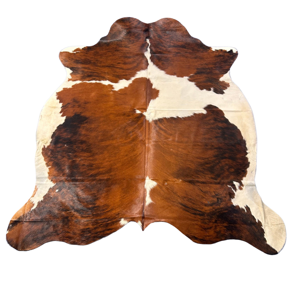 Tricolor Cowhide Rug Size: 7x6.2 feet D-569