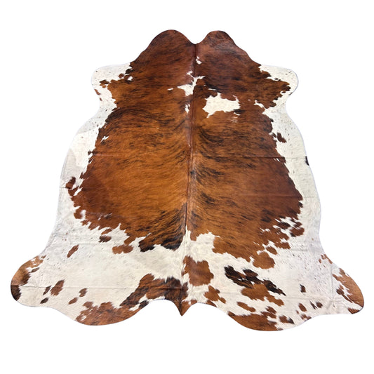 Tricolor Cowhide Rug Size: 7x6.7 feet D-578