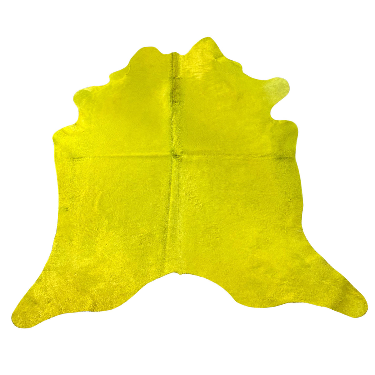 Dyed Lime Green Cowhide Rug Size: 7x7 feet D-595