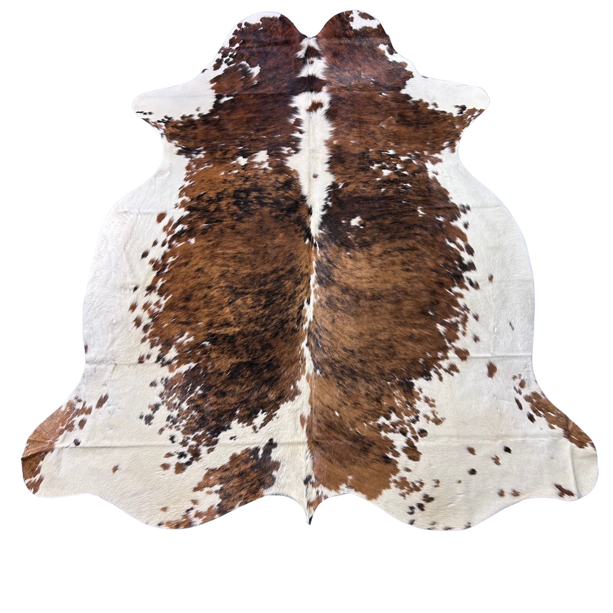 Tricolor Cowhide Rug Size: 8x6.5 feet D-703