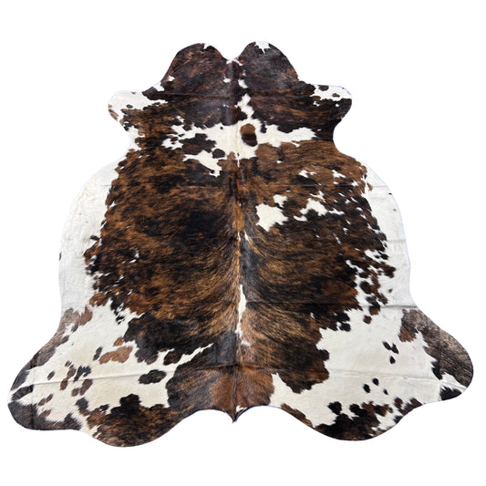 Tricolor Cowhide Rug Size: 7.5x6.5 feet D-729