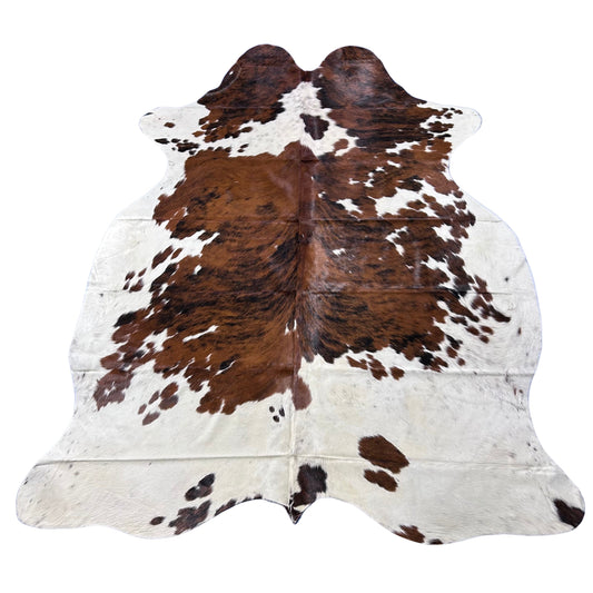 Tricolor Cowhide Rug (a patch) Size: 7.5x6 feet D-730