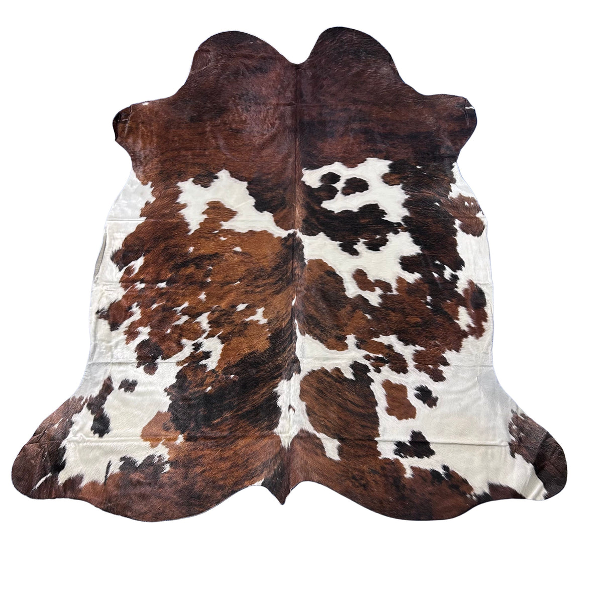 Tricolor Cowhide Rug (huge size) Size: 8.2x7.5 feet D-761