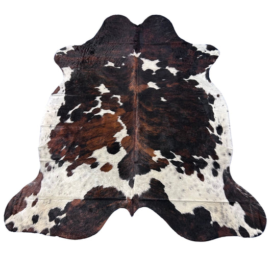 Tricolor Cowhide Rug Size: 8x7 feet D-764