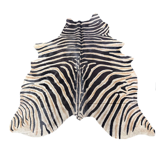 Genuine Zebra Cowhide Rug D-816