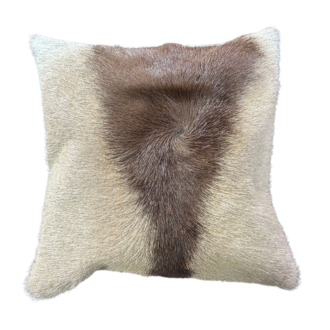 Deer Cushion Cover, Gemsbok Throw Pillow Cover, Natural Antelope Skin Pillow Cover - 16x16" Oryx Skin Pillow Cover