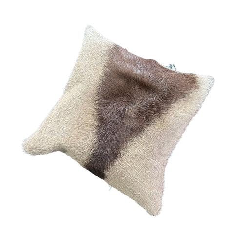 Deer Cushion Cover, Gemsbok Throw Pillow Cover, Natural Antelope Skin Pillow Cover - 16x16" Oryx Skin Pillow Cover