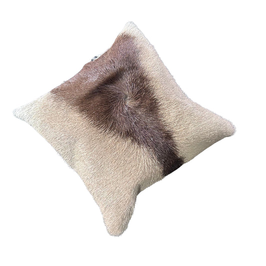 Deer Cushion Cover, Gemsbok Throw Pillow Cover, Natural Antelope Skin Pillow Cover - 16x16" Oryx Skin Pillow Cover